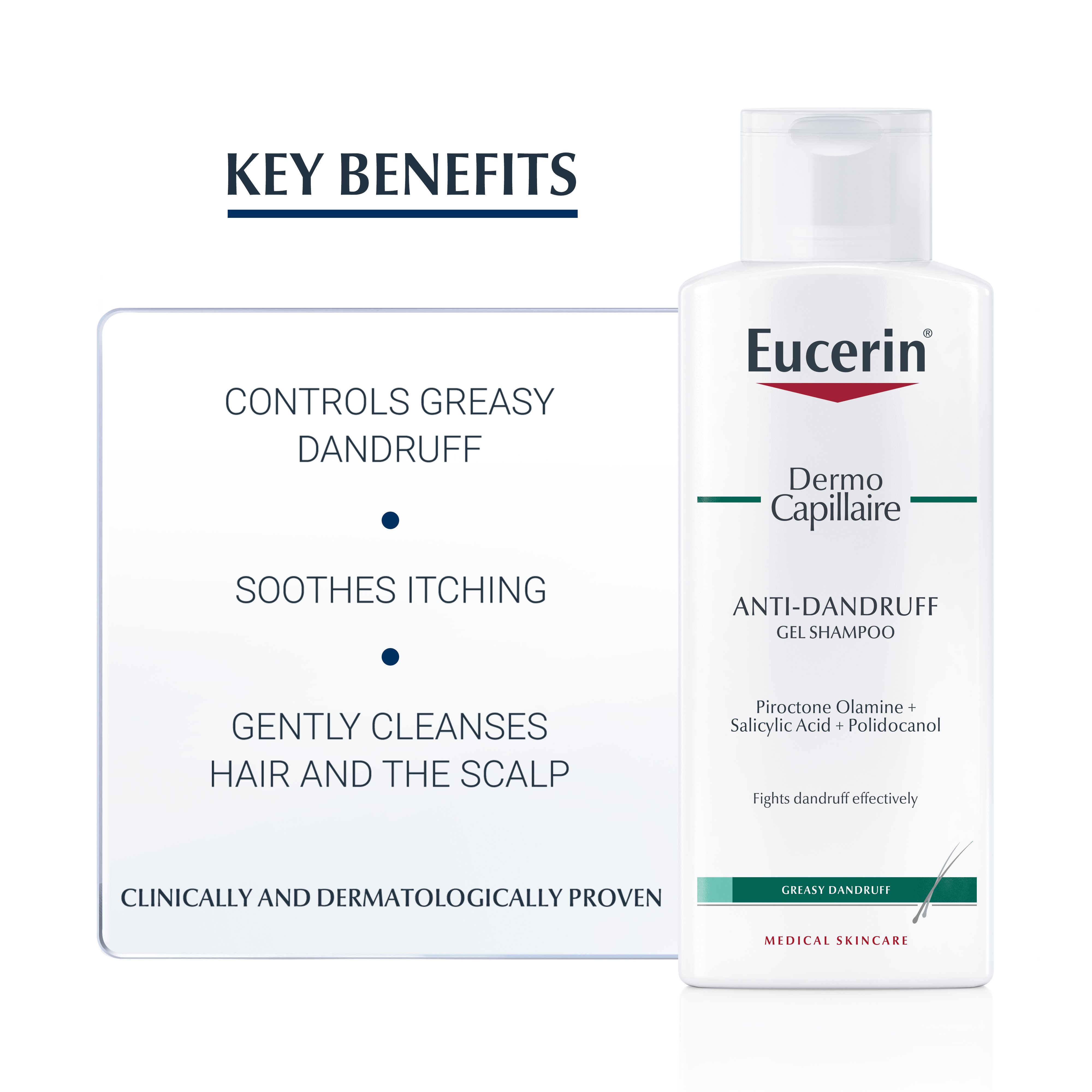 DermoCapillaire AntiDandruff Gel Shampoo Ι Greasy dandruff Eucerin